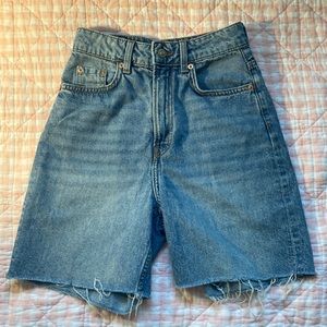 High Waist Bermuda Shorts